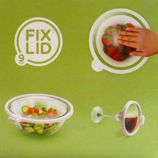 Комплект капаци за съхранение FIX LID – 9 херметически силиконови капака (3 размера)