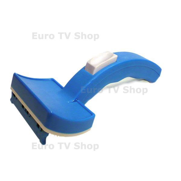 Четка за кучета и котки MY PET с бутон за почистване на косми