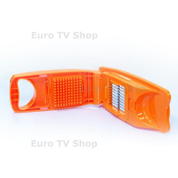 Чопър с контейнер Кюбик – XXL комплект 10 части за кубчета, резени и пръчици