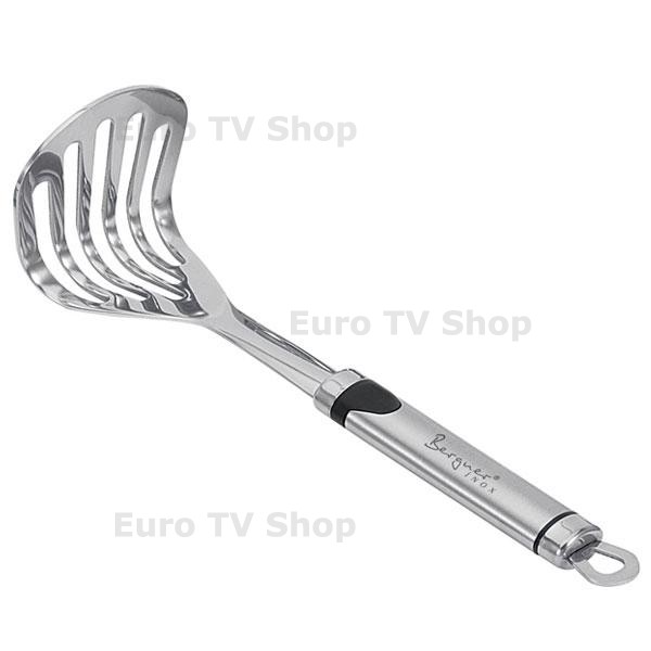 Прибор за пасиране на картофи Bergner – инокс, 26.4 x 7.5 см