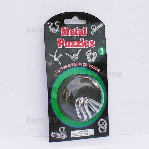 Метален пъзел 2 части – интересен и забавен подарък за деца и големи