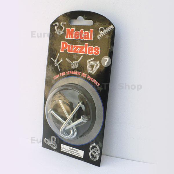 Метален пъзел от 2 части – логическо предизвикателство на промо цена
