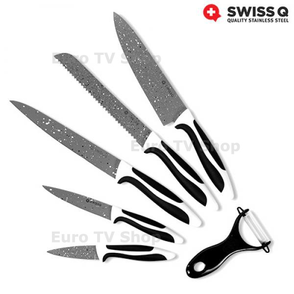 Комплект ножове Swiss Q с керамично покритие